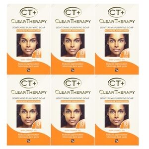 Clear Therapy CT+ Lightening Purifying Soap - White & Orange Packaging 6 Soap